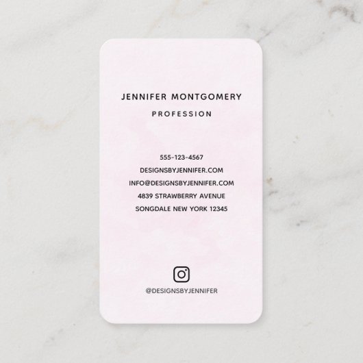 美しいトロピカルデスティネーション風光明媚なビーチ 名刺 (裏面)