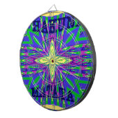 美しいトロピカルハクナマタタカンガのアートワーク。 ダーツボード (正面右)