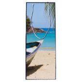 美しいトロピカルビーチとローボートサンキュー ワインギフトバッグ (裏面)