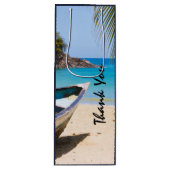 美しいトロピカルビーチとローボートサンキュー ワインギフトバッグ (正面)