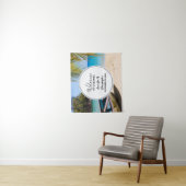 美しいトロピカルビーチウェディングウェルカム タペストリー (インサイチュ)