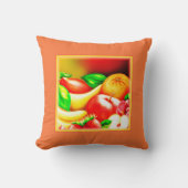 美しいトロピカルフ絵画ルーツ。買今 クッション (正面)