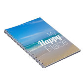 美しいトロピカルブルービーチ 感動的 ノートブック (右側)