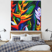 美しいトロピ絵画カルフローラのアートカンバスpri キャンバスプリント (インサイチュ (寝室))