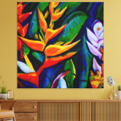 美しいトロピ絵画カルフローラのアートカンバスpri キャンバスプリント (インサイチュ (リビング))