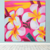 美しいトロピ絵画カルフローラのアートカンバスpri キャンバスプリント (インサイチュ (ウッドフロア))