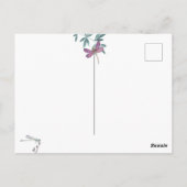 美しいトンボとガーデンの緑ありがとう ポストカード (裏面)