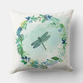 美しいトンボと蝶の芸術 クッション (裏面)