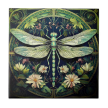 美しいトンボのホームタイル