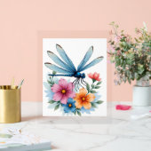 美しいトンボの水の色アート昆虫の恋人Ea アクリルサイン (ウェディング)