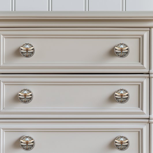 美しいトンボ玉の金ゴールドマザーオブパール セラミックノブ