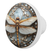 美しいトンボ玉の金ゴールドマザーオブパール セラミックノブ (右)