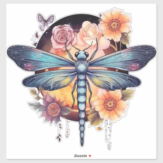 美しいトンボ シール (シート)