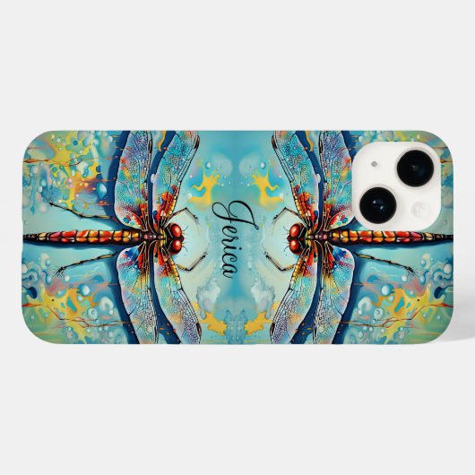 美しいトンボ Case-Mate iPhoneケース (裏面 (横))