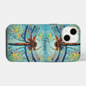 美しいトンボ iPhoneケース (裏面横)