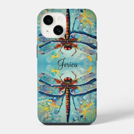 美しいトンボ iPhoneケース (裏面)