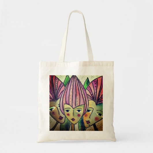 美しいトートバック「3人の姉妹 トートバッグ (正面)