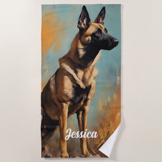 美しいドイツのマリノワ ビーチタオル (正面)