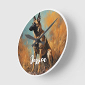 美しいドイツのマリノワ ラウンド壁時計 (傾斜)