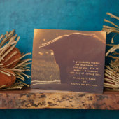 美しいドイツの羊飼いのペット記念碑 フォトプラーク (側面)