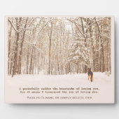 美しいドイツの羊飼いペット記念碑 フォトプラーク (正面)