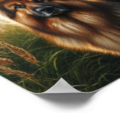 美しいドイツの羊飼い犬 ポスター (角)