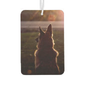 美しいドイツの羊飼い車の空気清浄機 カーエアーフレッシュナー (裏面)