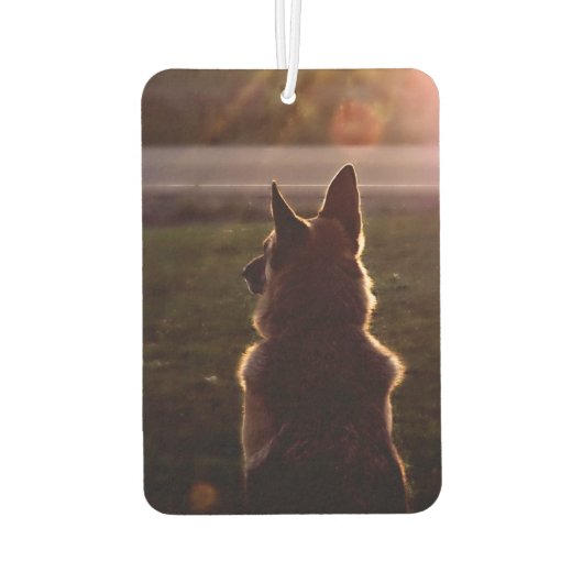 美しいドイツの羊飼い車の空気清浄機 カーエアーフレッシュナー (裏面)