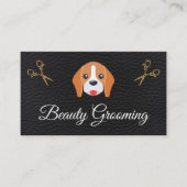 美しいドッグトリマーエリートシアーズレザー 名刺 (正面)