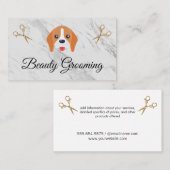 美しいドッグトリマーエリートシャー 名刺 (正面/裏面)