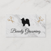 美しいドッグトリマーエリートシャー 名刺 (正面)