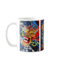 美しいドラゴンキルトマグ