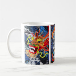 美しいドラゴンキルトマグ コーヒーマグカップ