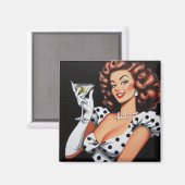 美しいドリンクピンアップ マグネット (正面/裏面)