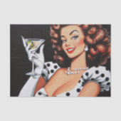 美しいドリンクピンアップ 薄葉紙 (正面)