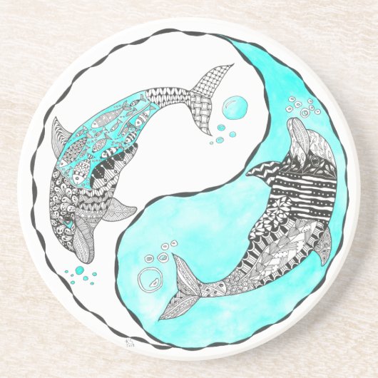 美しいドルフィンコースター コースター (正面)