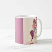 美しいドレスを着た美しい花嫁 コーヒーマグカップ (正面右)