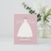 美しいドレスブライダルシャワーカスタマイズ可能な色I ポストカード (スタンド正面)