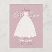 美しいドレスブライダルシャワーカスタマイズ可能な色I ポストカード (正面)