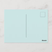 美しいドレスブライダル/ウェディングシャワー招待状 ポストカード (裏面)