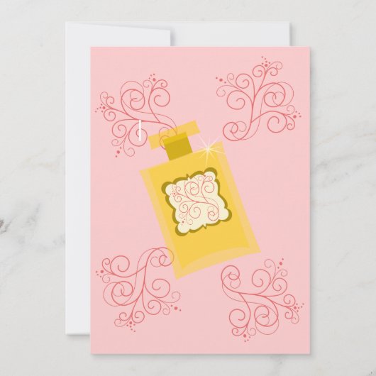 美しいドレス 招待状 (裏面)