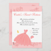 美しいドレス 招待状 (正面/裏面)