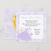 美しいドレス 招待状 (正面/裏面)