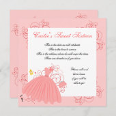 美しいドレス 招待状 (正面/裏面)