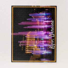 美しいナイトビューキエフ・ウクライナ ジグソーパズル