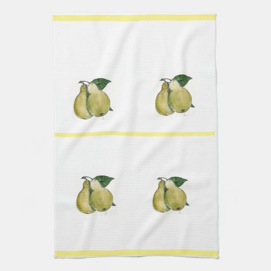 美しいナシのデザインの台所タオル キッチンタオル (縦)
