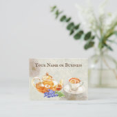 美しいナチュラルスタイルハーブティー 名刺 (スタンド正面)