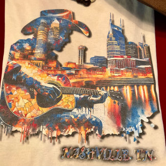美しいナッシュビルズミュージックシティ トライブレンドTシャツ