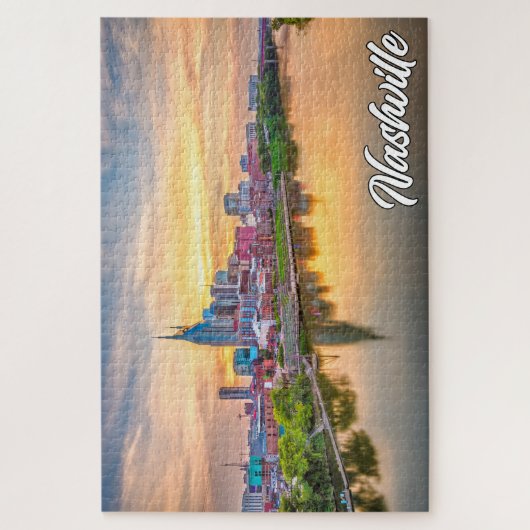 美しいナッシュビル,テネシー統一された州,州 ジグソーパズル (縦)