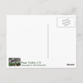 美しいナパバレーはがき！ ポストカード (裏面)